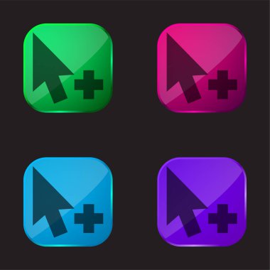 İmleç 4 renk cam simgesi ekle