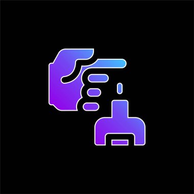 Kan mavisi gradyan vektör simgesi