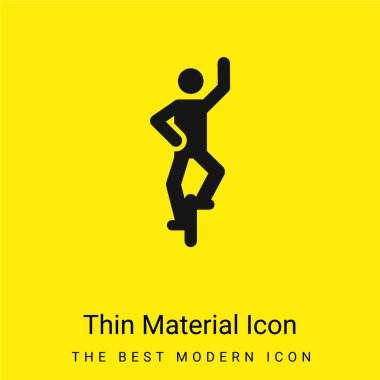Acrobat minimal bright yellow material icon clipart