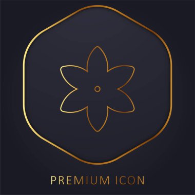 Anise altın çizgi premium logo veya simgesi