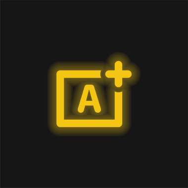 Açıklık Önceliği Sarı Parlak Neon simgesi