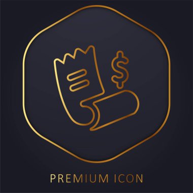 Bill Golden Line premium logosu veya simgesi