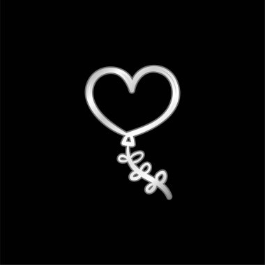 Balon gümüş kaplama metalik simge