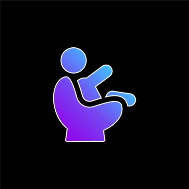 Bebek mavisi gradyan vektör simgesi