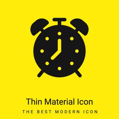 Alarm en düşük düzeyde parlak sarı madde simgesi