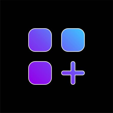 Uygulama mavi gradyan vektör simgesi