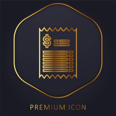 Bill Golden Line premium logosu veya simgesi