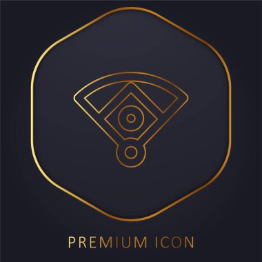Beyzbol Elması Altın Hat prim logosu veya simgesi