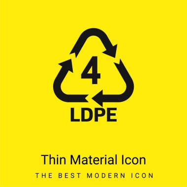 4 LDPE en az sarı madde simgesi