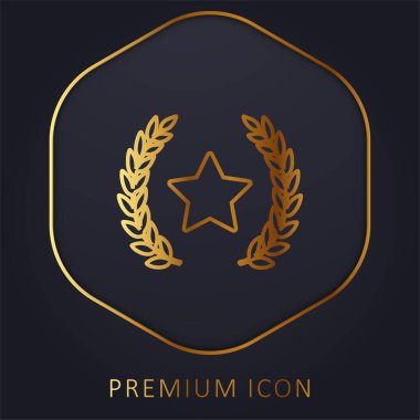 Ödül Sembolü Altın Hat prim logosu veya simgesi