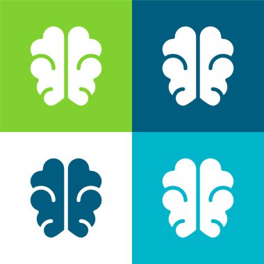 Beyin Düzlüğü 4 renk en küçük simge kümesi