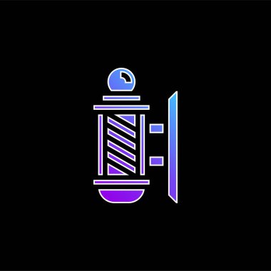 Berber Kutbu mavi eğimli vektör simgesi