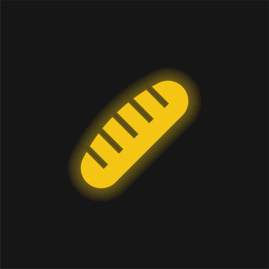 Ekmek sarısı parlak neon simgesi