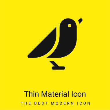 Kuş minimal parlak madde simgesi