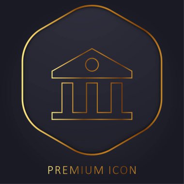 Banka altın hat premium logosu veya simgesi