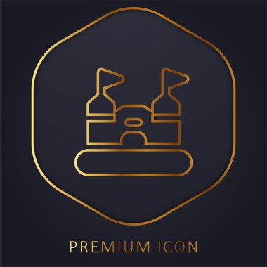 Zıplayan Kale Altın Hat prim logosu veya simgesi