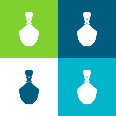 Şişe Şişe Şekli Düz 4 renk en az simge kümesi