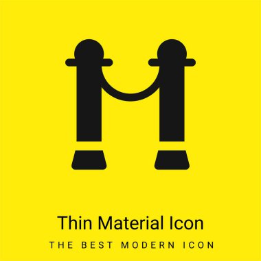 Bariyer en az parlak sarı madde simgesi