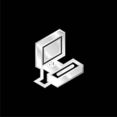 Atari gümüş kaplama metalik simge