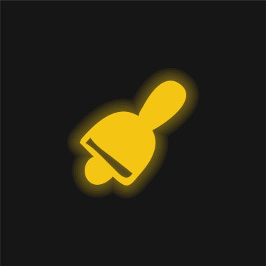 Zil sarısı parlak neon simgesi