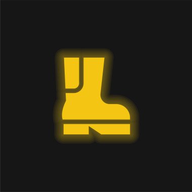 Çizme sarısı parlak neon simgesi
