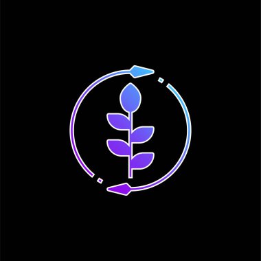 Agronomy blue gradient vector icon clipart
