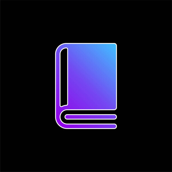 Book blue gradient vector icon