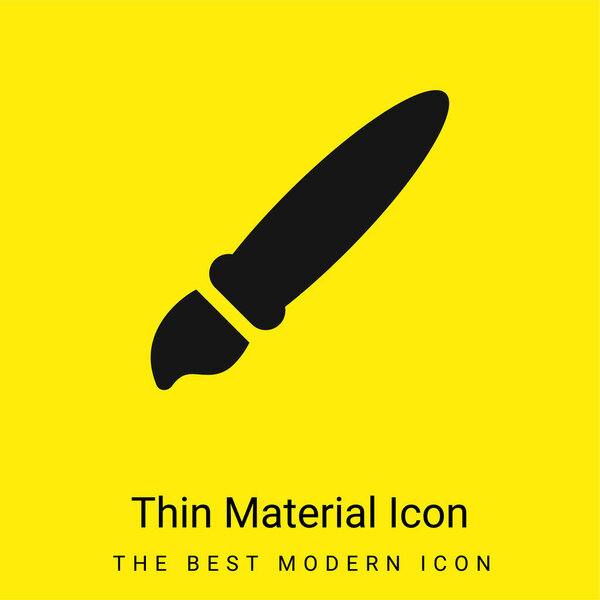 Инструмент художника минимальный ярко-желтый значок материала