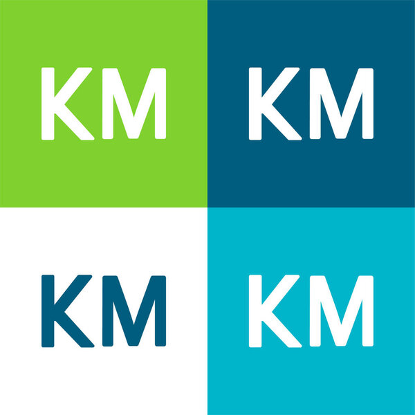 Bosnia Herzegovina Convertible Marka Currency Symbol Flat four color minimal icon set