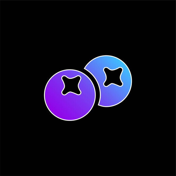 Значок голубого градиента ягод