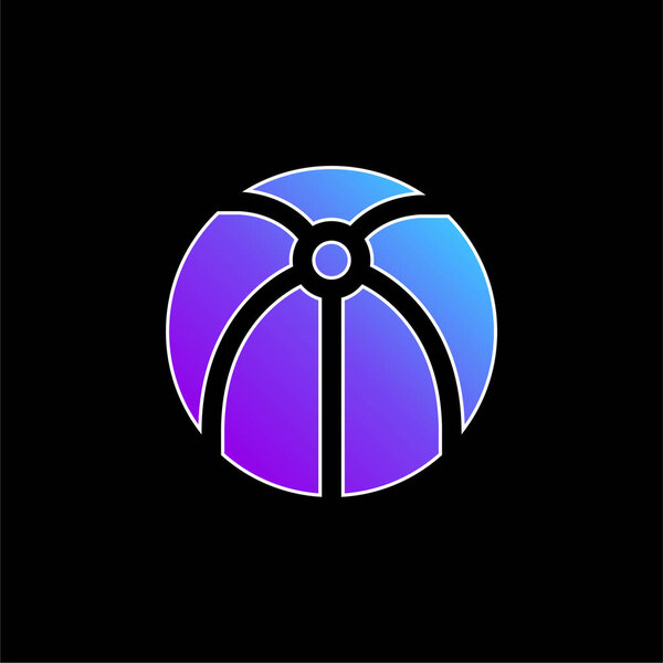 Синий вектор градиента Beach Ball