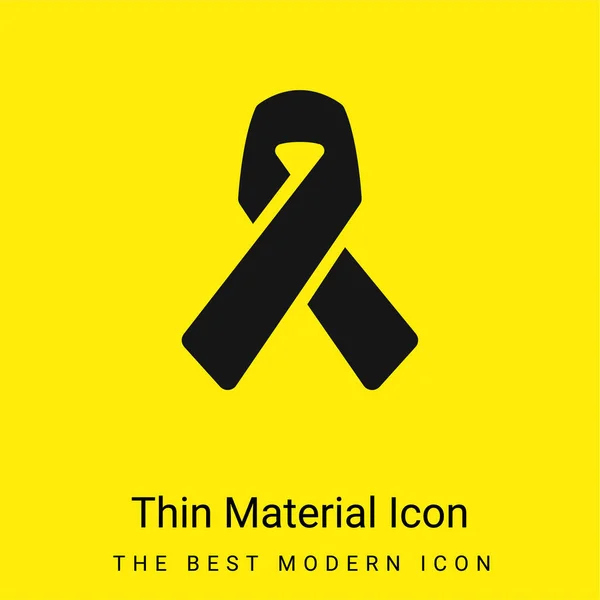 Cinta Sensibilización Icono Material Amarillo Brillante Mínimo — Archivo Imágenes Vectoriales