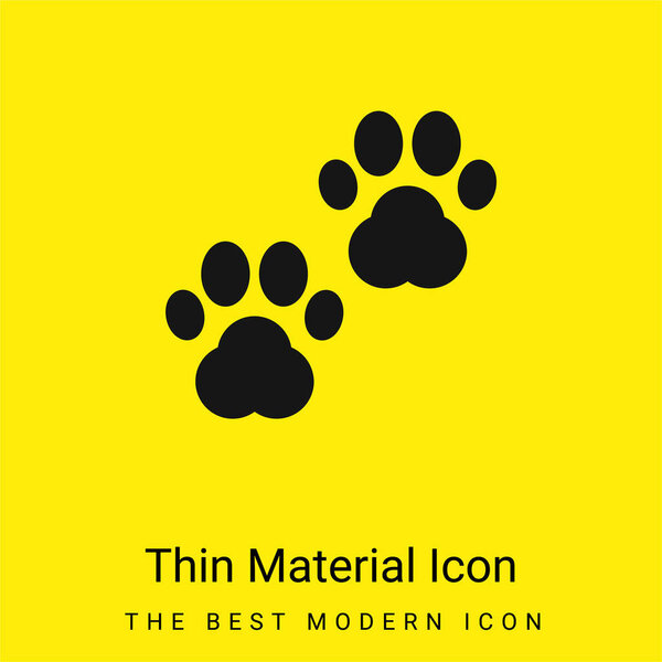 Animal Prints minimal bright yellow material icon