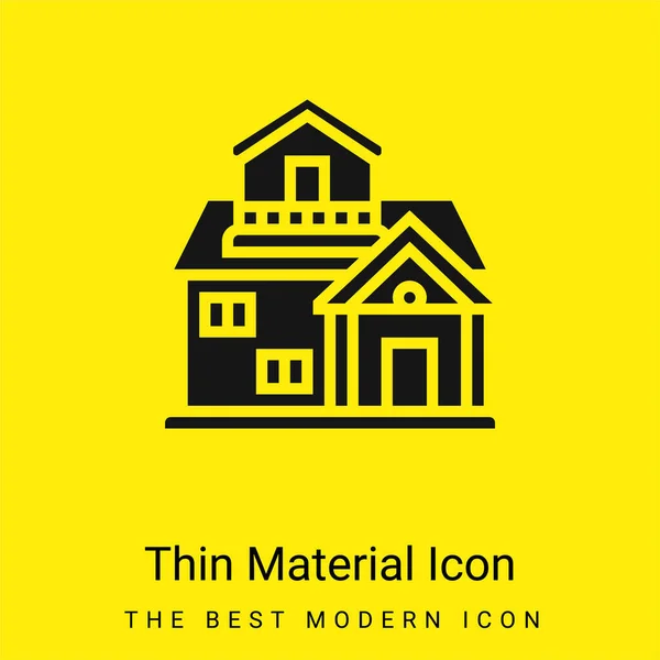 stock vector Architecture minimal bright yellow material icon