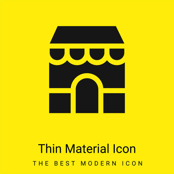 App Store minimal bright yellow material icon