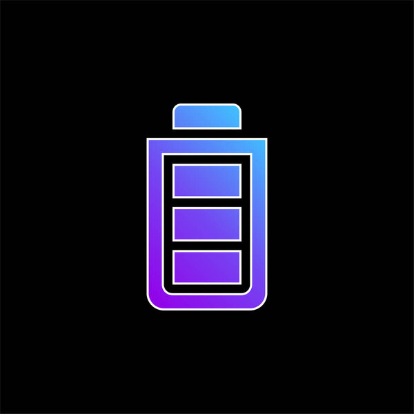 Battery blue gradient vector icon