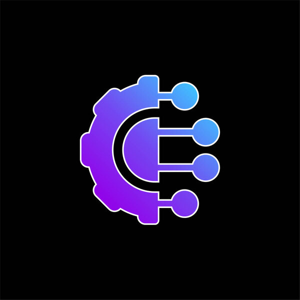 Иконка синего градиента