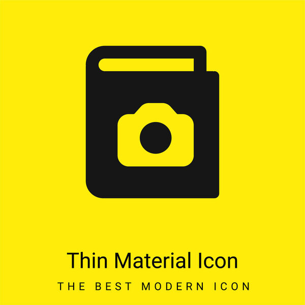 Минимальный ярко-желтый значок материала