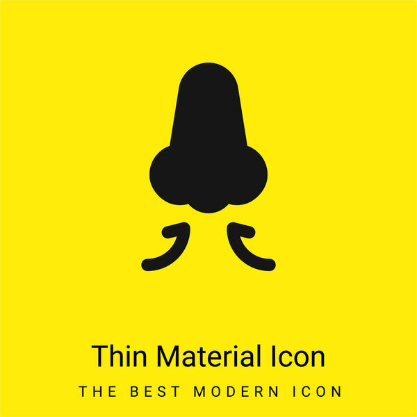 In minimal bright yellow material icon