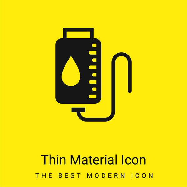 Blood Transfusion minimal bright yellow material icon
