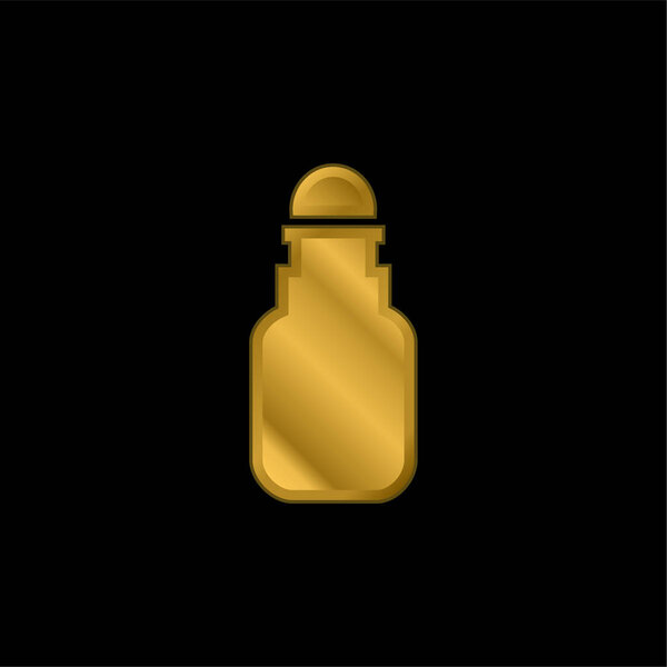 Позолоченная металлическая икона или вектор логотипа