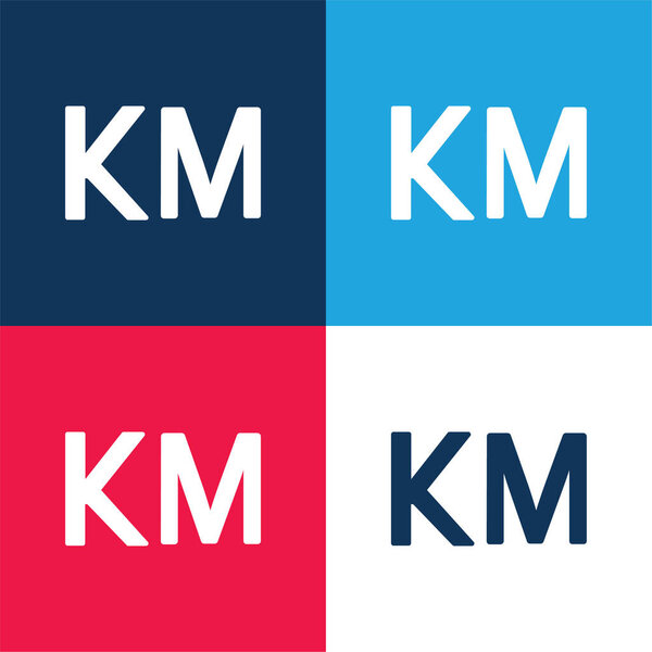 Bosnia Herzegovina конвертируемая марка Валюта: синий и красный четырехцветный минимальный набор значков