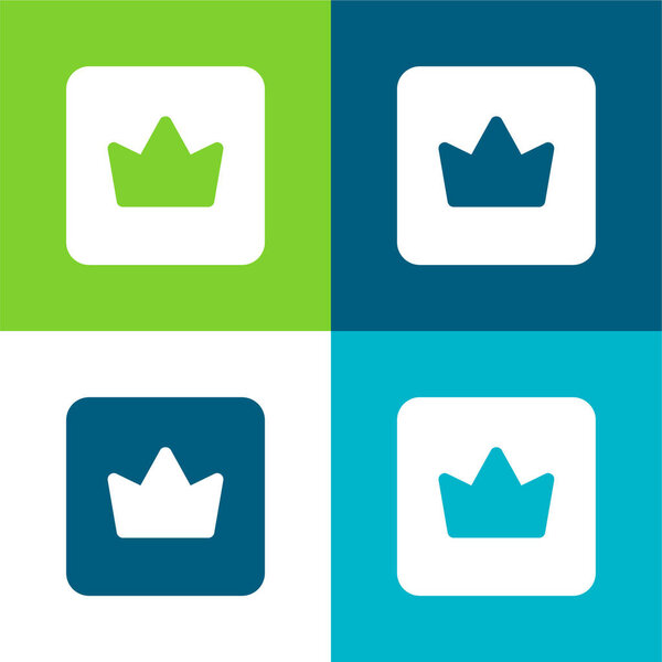 Значок плоский четыре цвета минимальный набор значков