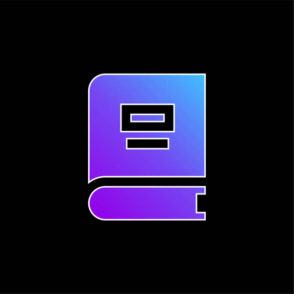 Book blue gradient vector icon