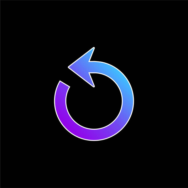 Arrow Circle blue gradient vector icon