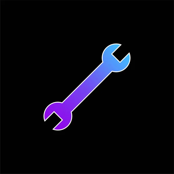 Rejustable Wrench Blue Gradient Vector Icon — стоковый вектор