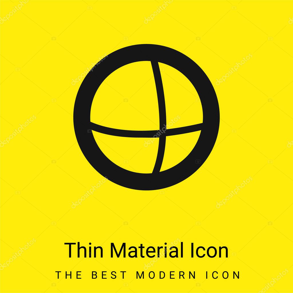 Ads Of The World Logo minimal bright yellow material icon