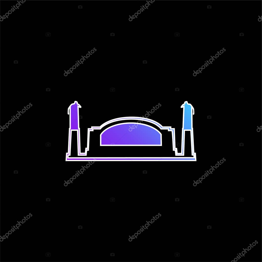Bell Telephone Memorial, USA blue gradient vector icon