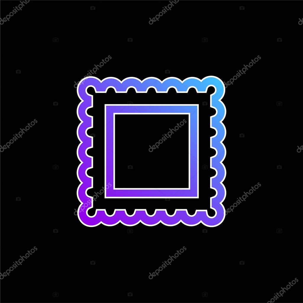 Border For Frame Pictures blue gradient vector icon