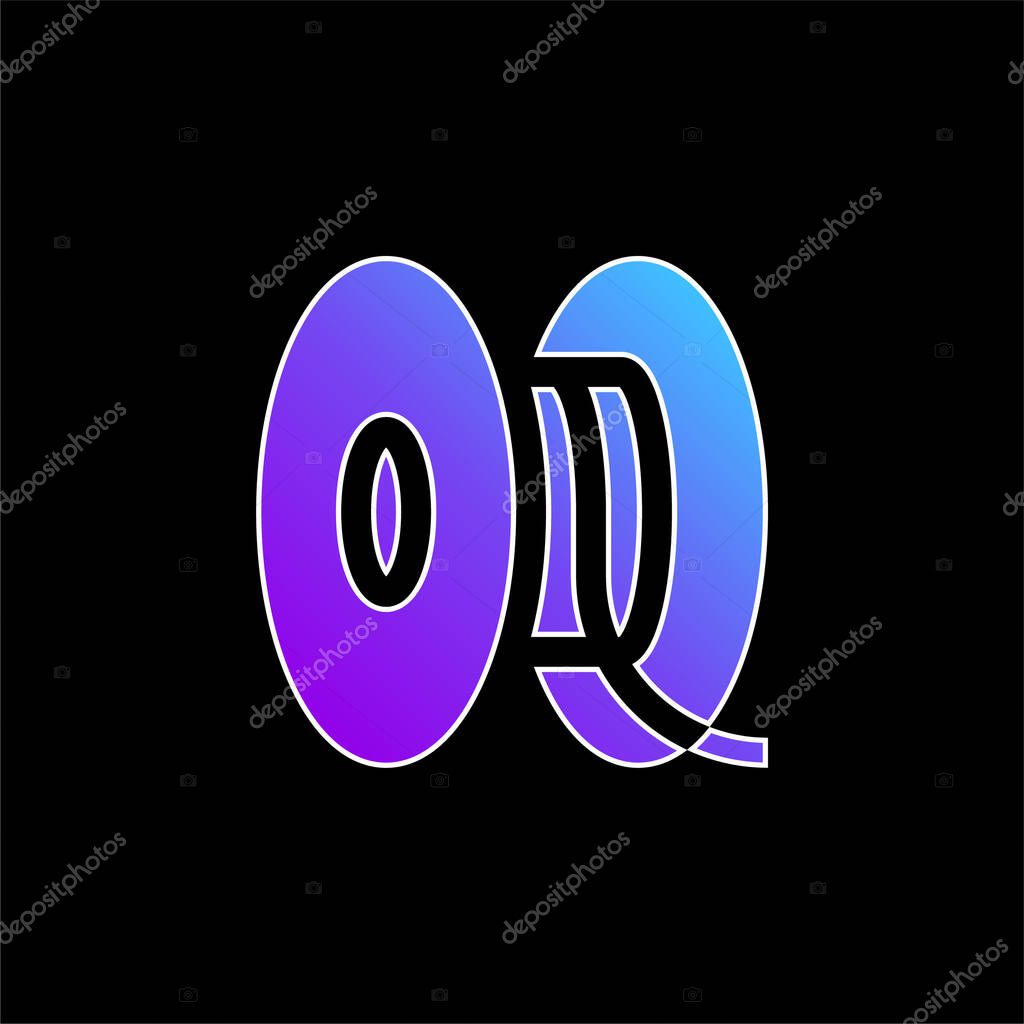 3d blue gradient vector icon